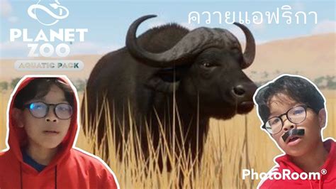 Planet Zoo | สร้างกรงควายเเอฟริกา น้องบอลสร้างสวนสัตว์กับพ่อ - YouTube