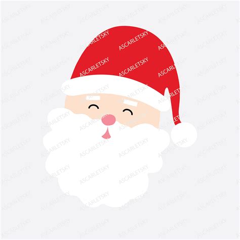 Santa Claus SVG, Santa Svg, Santa Face Svg, Christmas Svg, Digital File Download, Dxf, Png, Eps ...