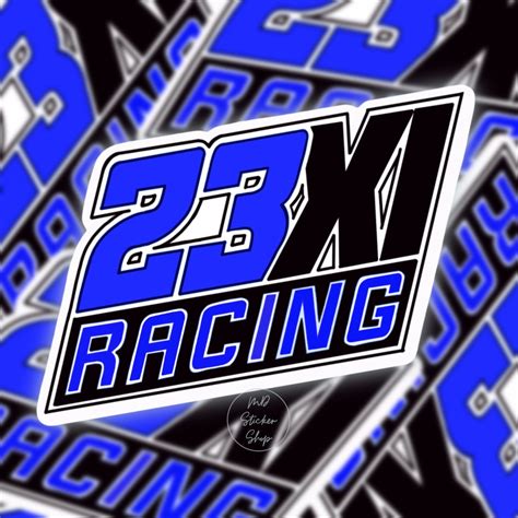 23XI Racing Logo in Blue Vinyl Sticker | Etsy