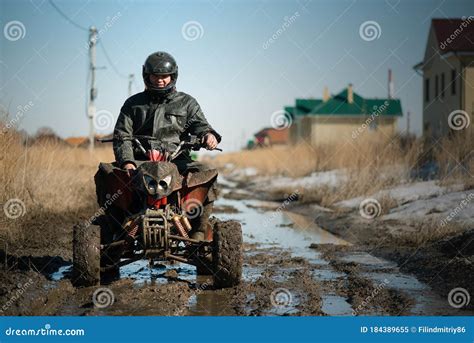 Quad Bike stock image. Image of dirt, quadbike, quad - 184389655