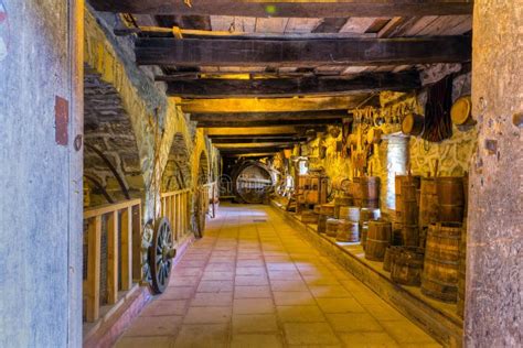 An Old Monastery Wine Cellar Stock Photo - Image of beverage, cellar ...