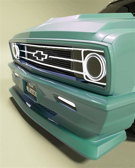 Sharp Chevy C10 Custom Is Chopped, Raked, and LED-Infused, Albeit Only Digitally - autoevolution