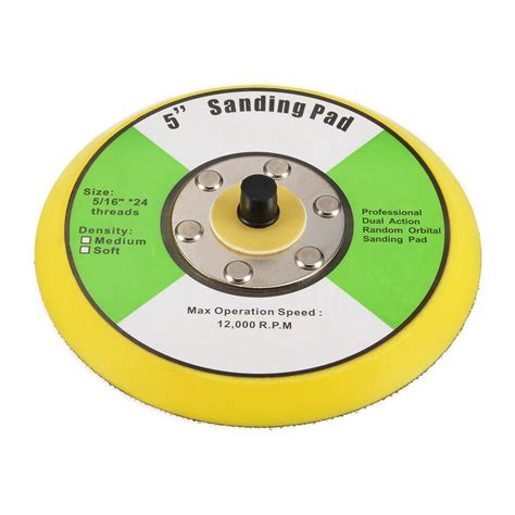 5" Hook and Loop Backing Sanding Pads 5/16" * 24 for Diamond Polishing Pads - Walmart.com ...