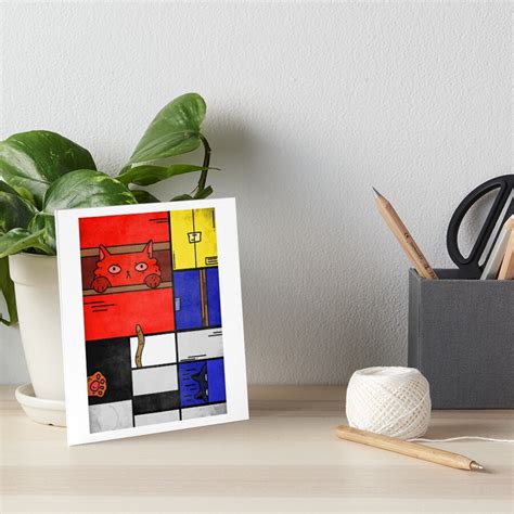 "Mondrian cat, Piet Mondrian, Piet Mondrian Art" Art Board Print for Sale by GaliaTati | Redbubble