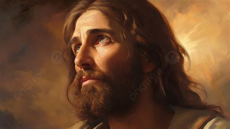 Painting Of Jesus Looking Up In The Sky Background, Where Did The ...