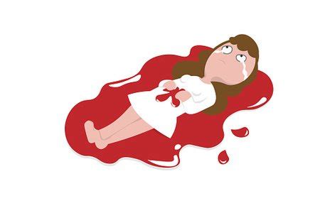 Health Woman Wound Bleeding Stock Clipart | Royalty-Free | FreeImages