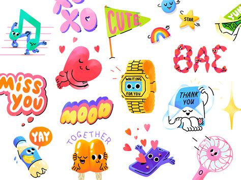 Good Mood Snapchat Stickers by MishaX on Dribbble