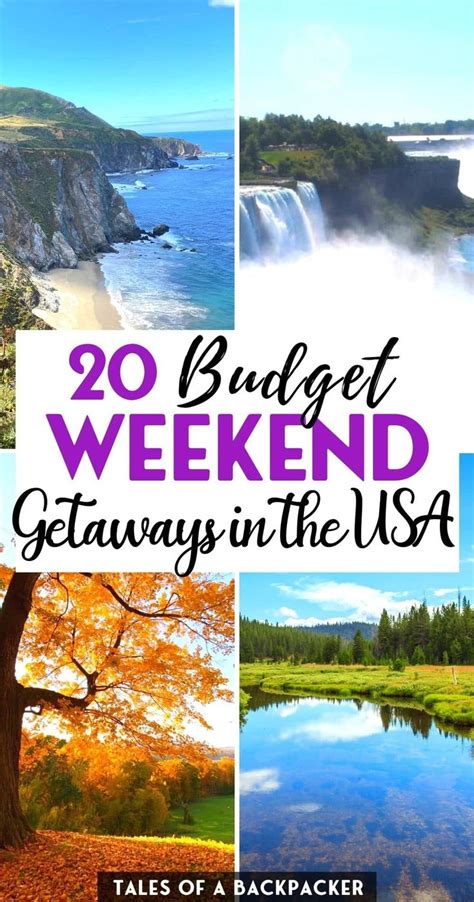 The Best Cheap Weekend Getaways in the USA | Cheap weekend getaways ...