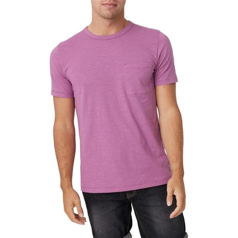 Allgood Men's Slub Pocket Tee - Purple | BIG W