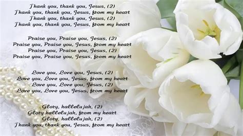 Thank You Thank You Jesus (with lyrics) - YouTube