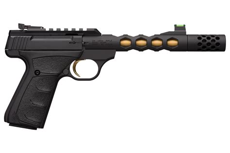 Browning Buck Mark Plus Vision 22LR Black/Gold Suppressor Ready Rimfire Pistol | Sportsman's ...