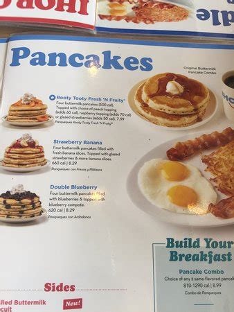 ihop pancakes menu