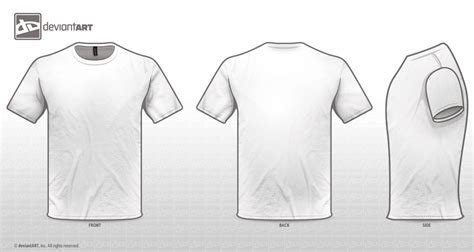 White Tee Templates PNG by sleeprobber on DeviantArt