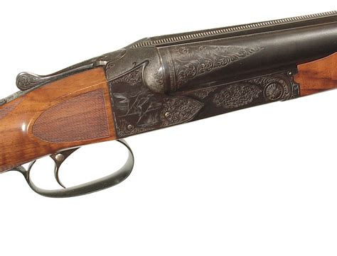 Monty Whitley, Inc. | WINCHESTER MODEL 21 CUSTOM 16 GAUGE DOUBLE SHOTGUN ENGRAVED BY “HOWARD V ...