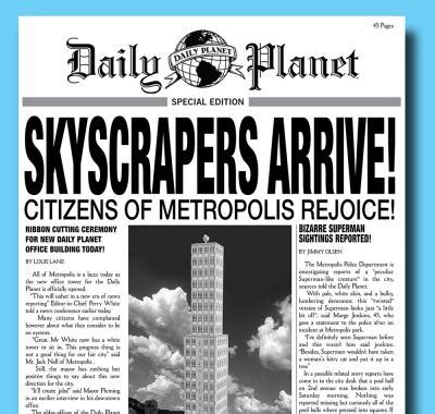 20 Daily Planet Newspaper Template - Free Popular Templates Design