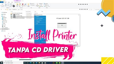 Cara Install Driver Printer HP Laser 107a Tanpa Menggunakan CD Driver - YouTube