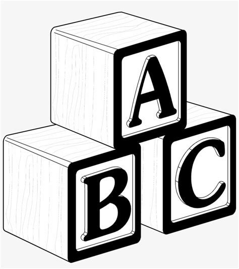 Clip Art Free Library Blocks Clipart Black And White - Baby Blocks Clip Art Black And White ...