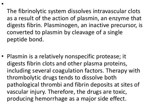 Fibrinolytic drugs