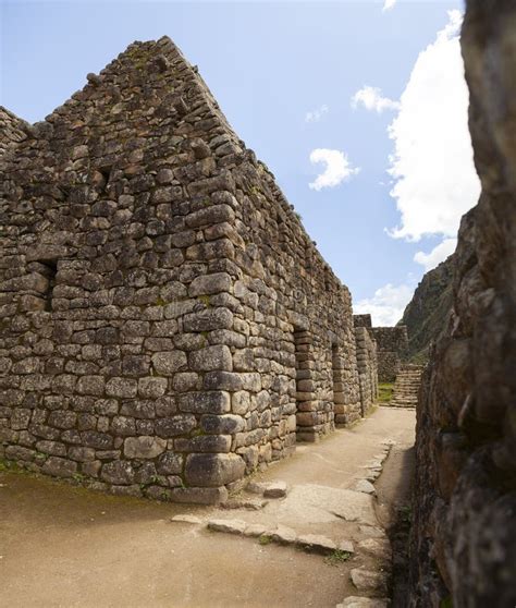 Architecture and Details of the Inca Constructions in Machu Picchu, Peru Stock Image - Image of ...