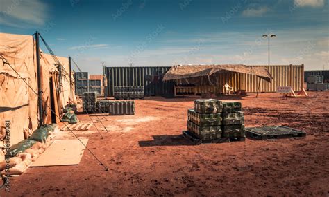 Marine military camp Stock Photo | Adobe Stock