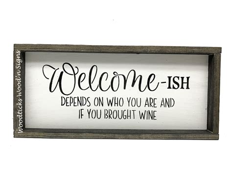 Funny Welcome Signs For Front Door - As friends, family, and strangers ...