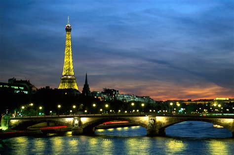 Fajarv: Paris Skyline At Night Wallpaper