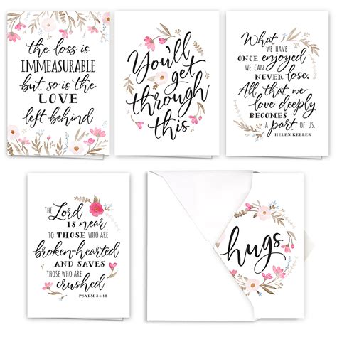 Floral Typography Encouragement Note Card Assortment - set of 25 - Walmart.com - Walmart.com