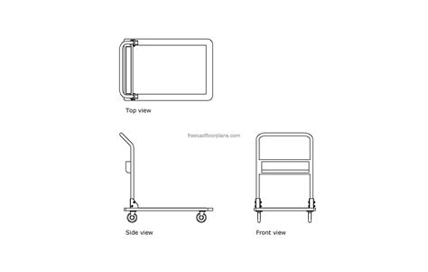 Transport Cart - Free CAD Drawings