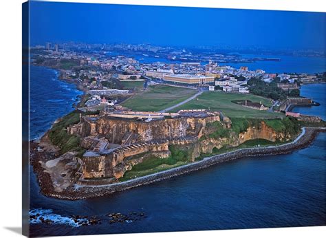 El Morro And Old San Juan, San Juan, Puerto Rico - Aerial Photograph ...