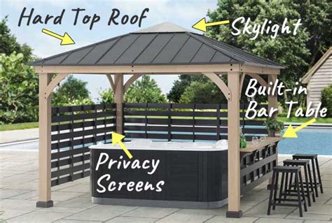 My Favorite Hot Tub Gazebo for Privacy & Entertaining