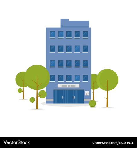 Business building Royalty Free Vector Image - VectorStock