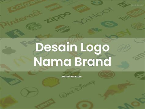 100 Desain Logo Nama Brand Keren dan Contohnya