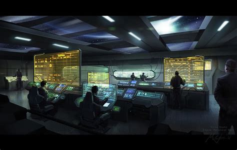 Control room by ~M3-f on deviantART | Control room, Sci fi concept art, Sci fi environment