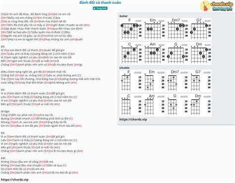 Chord: đánh đổi cả thanh xuân - Yong Anh - tab, song lyric, sheet, guitar, ukulele | chords.vip