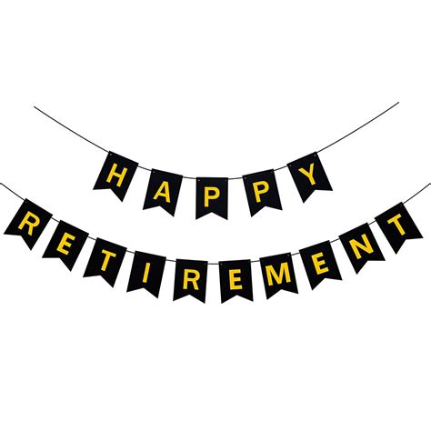 Buy Happy Retirement Banner Sign for Retirement Office Farewell Party ...