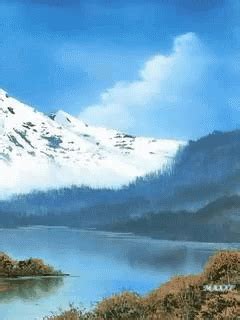 Mountain Lake GIF - Mountain Lake Tree - Discover & Share GIFs