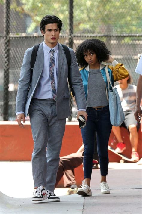 Yara Shahidi and Charles Melton: Filming The Sun Is Also A Star -19 – GotCeleb