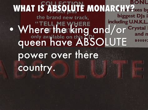 Absolute Monarchy by Adrianna Wierer