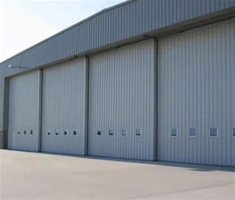 Manual Gray Hangar Doors, Satin Finish, Size/Dimension: 30mtr X 15mtr at Rs 500000/piece in Mumbai