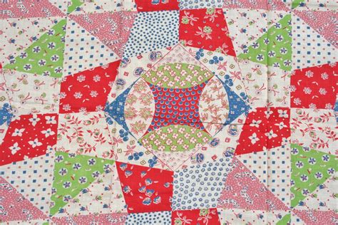 Vintage Feedsack Flour Sack Fabric Patchwork Quilt Novelty