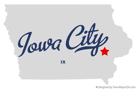 Map of Iowa City, IA, Iowa