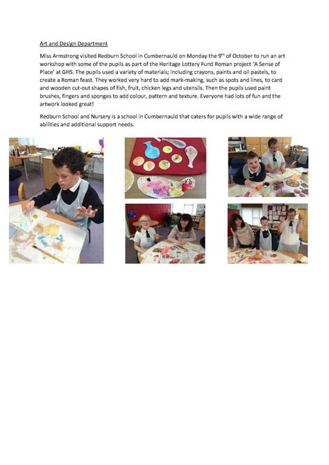 Redburn Art Workshop | Greenfaulds High School