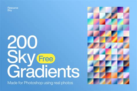 200 Sky Photoshop Gradients - Graphic For Free