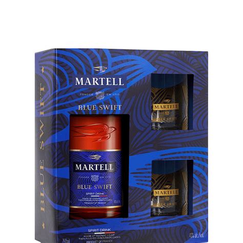 Martell Blue Swift with Two Glasses Gift | Total Wine & More