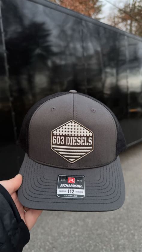 White Flag Leather Patch Hat – 603 DIESELS