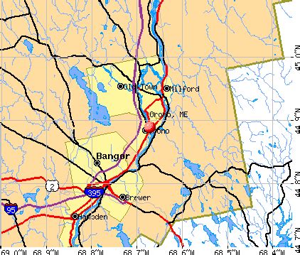 Map Of Orono Maine | Draw A Topographic Map