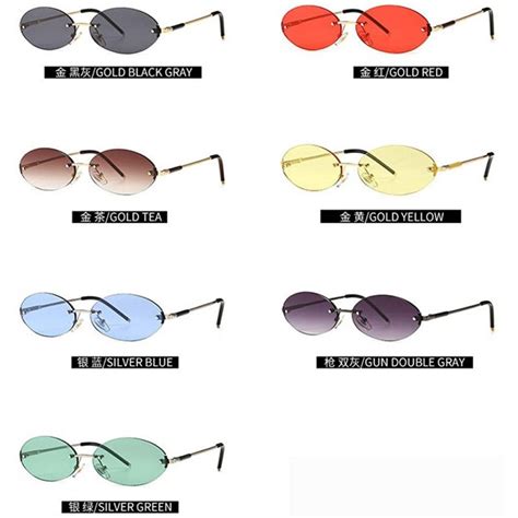 2020 fashion retro oval sunglasses trend narrow small unisex brand ...