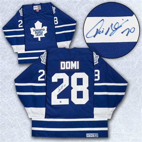 Tie Domi Toronto Maple Leafs Autographed Retro CCM Hockey Jersey - NHL Auctions