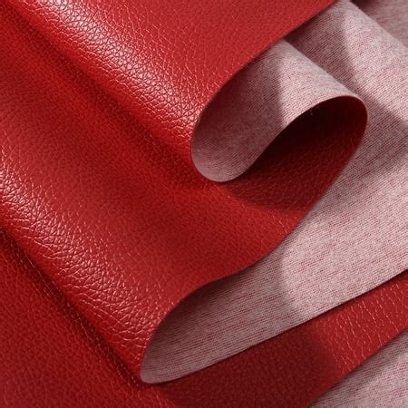 PU Faux Leather Fabric Car Interior Upholstery, Fabric By the Yard, Brown, Khaki, Dark red, 57 x ...