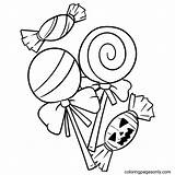 Printable Halloween Candy Coloring Page  Free Pages sketch template